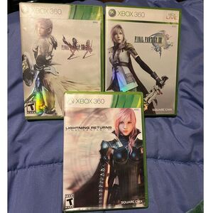 Final Fantasy XIII Trilogy Bundle for Xbox 360, XIII, XIII-2, Lightning Returns